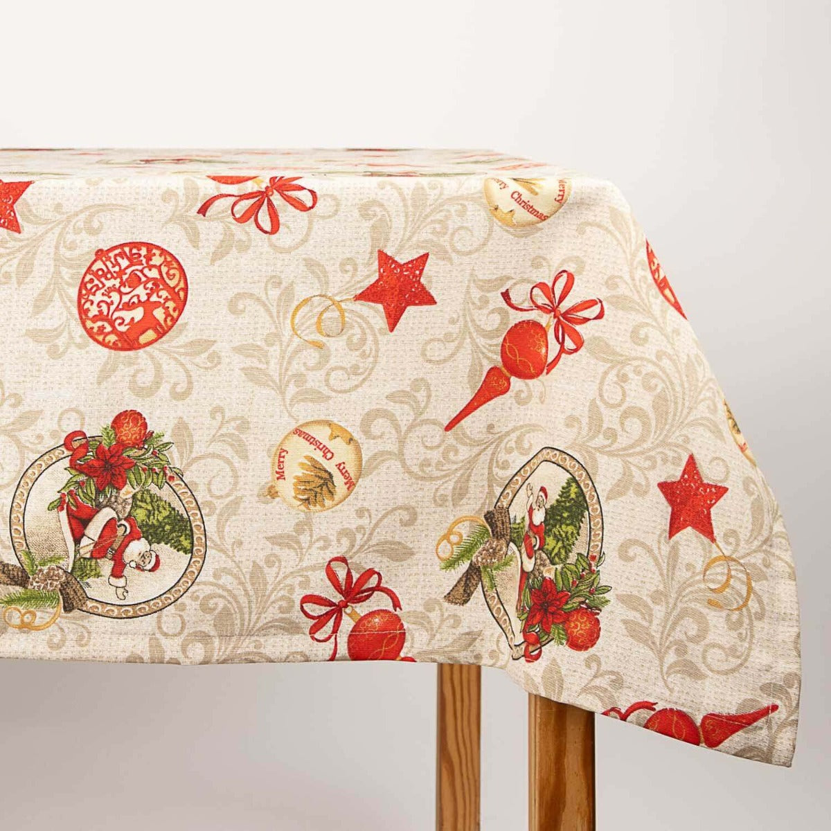 Toalha de Mesa Confeccionada de Natal Elfos 270cm x 150cm - Ribes y Casals