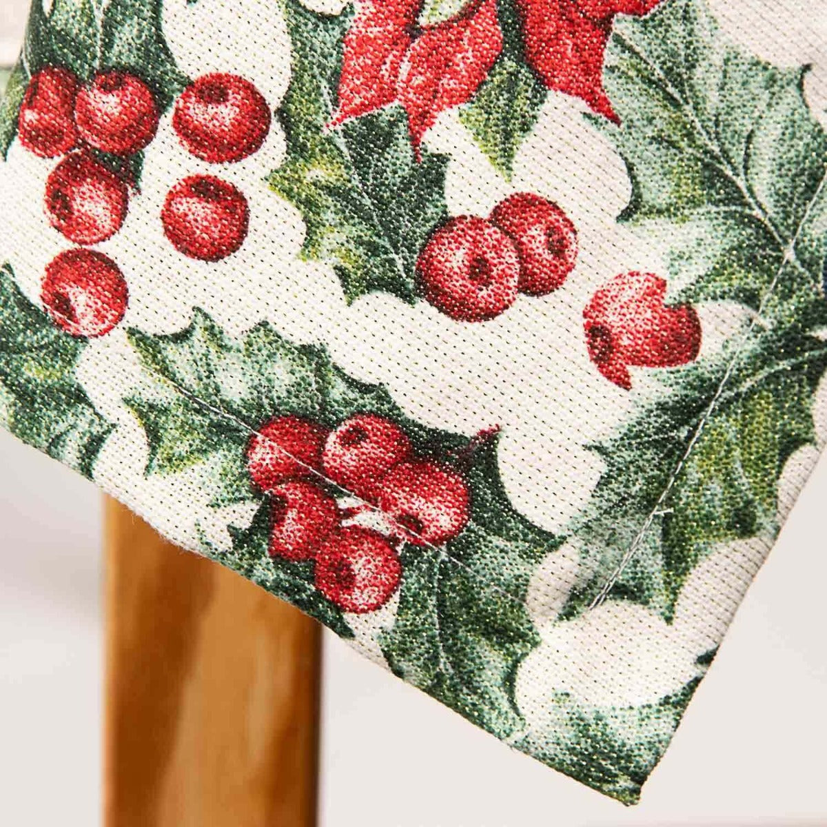 Toalha de Mesa Confeccionada de Natal Grinalda 270cm x 150cm - Ribes y Casals