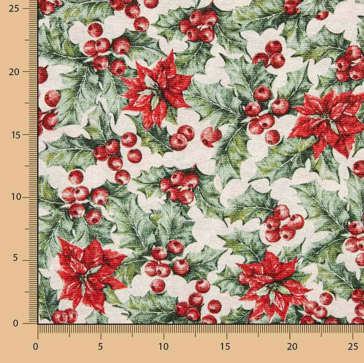 Toalha de Mesa Confeccionada de Natal Grinalda 270cm x 150cm - Ribes y Casals