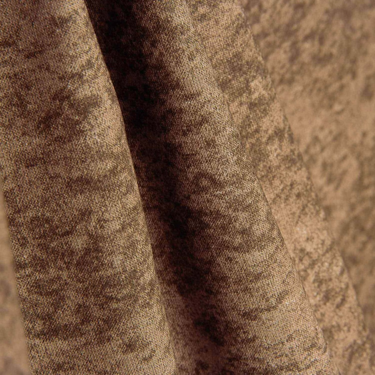 Popeline Algodão Marmoreado Marrom Choco - Ribes y Casals