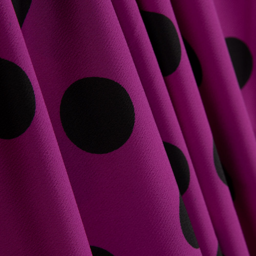 Crepe Bolinhas 33mm Orquídea - Ribes y Casals