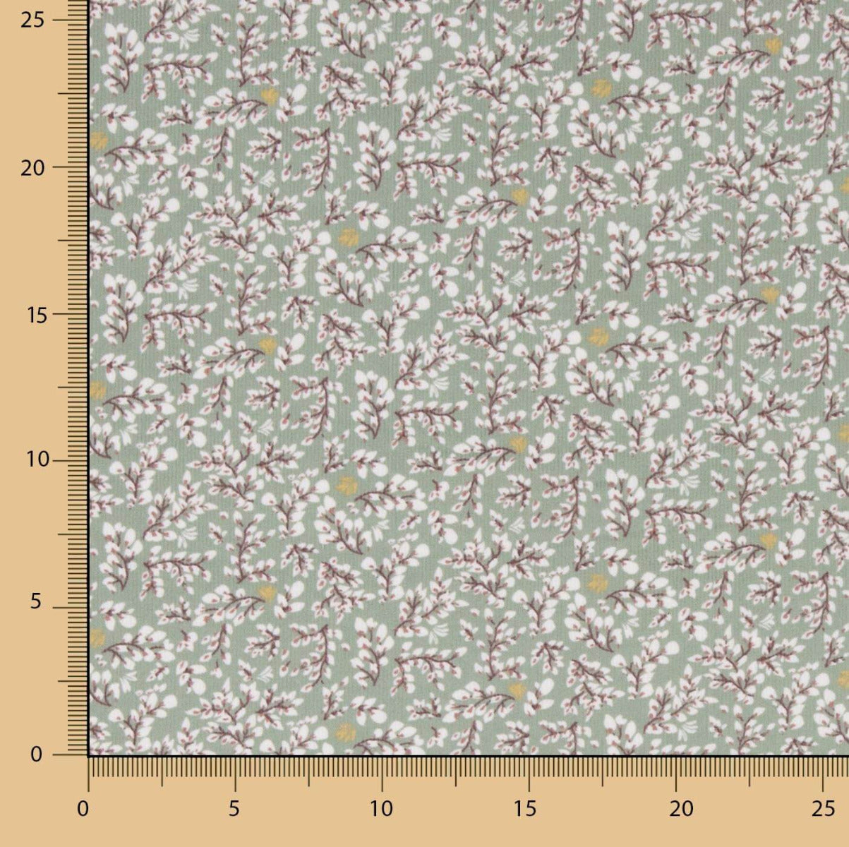 Micro Veludo Estampado Flores Água - Ribes y Casals