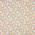 Micro Veludo Flores Branco - Ribes y Casals