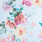 Tela Raso Mikado Ramajes Azul - Ribes y Casals