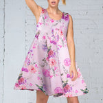 Tela Raso Mikado Ramajes Azul - Ribes y Casals