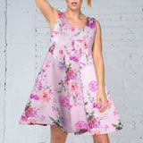 Tela Raso Mikado Ramajes Azul - Ribes y Casals