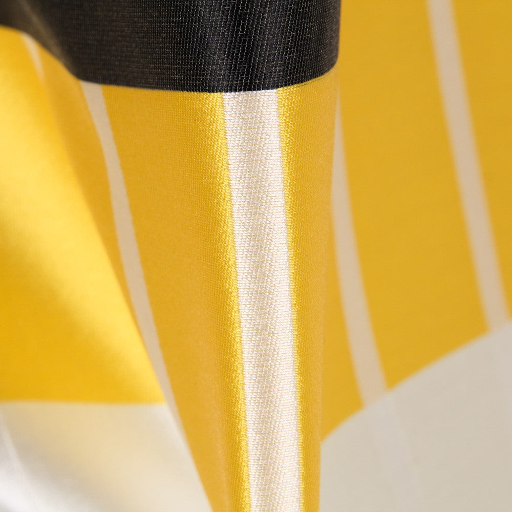 Mikado Jacquard Multi-riscas Amarela - Ribes y Casals