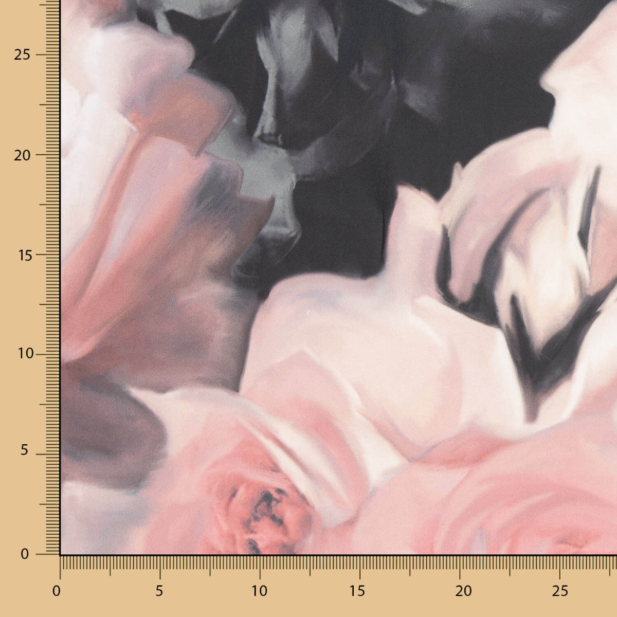 Mikado Estampado Sanefa Rosas - Ribes y Casals