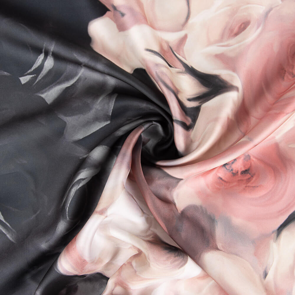 Mikado Estampado Sanefa Rosas - Ribes y Casals