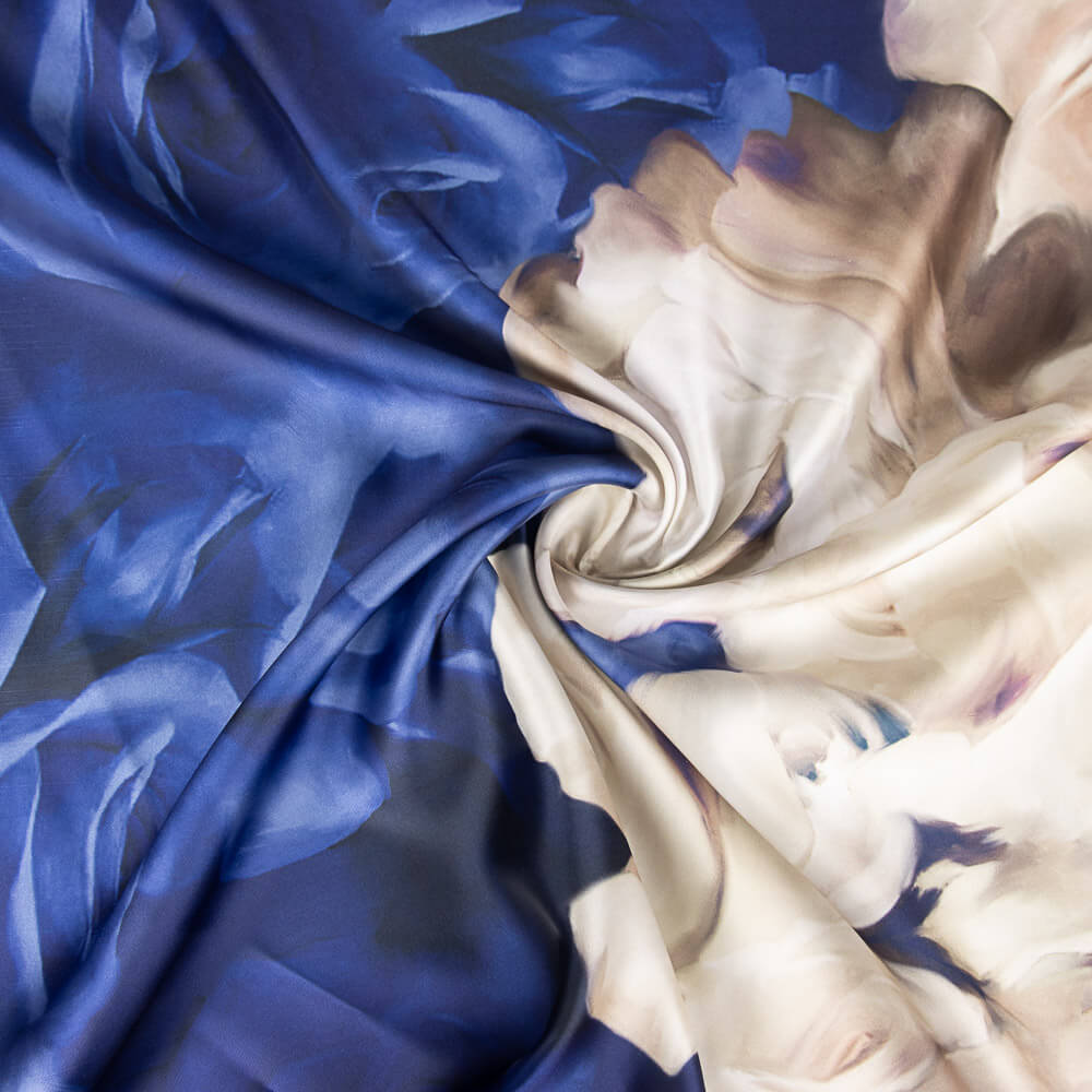 Mikado Estampado Sanefa Rosas Bege - Ribes y Casals