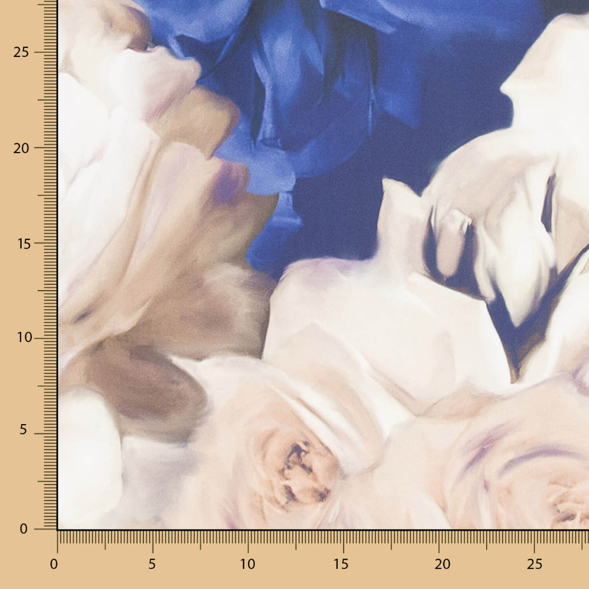 Mikado Estampado Sanefa Rosas Bege - Ribes y Casals