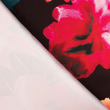 Mikado Poliéster Estampada Preto - Ribes y Casals