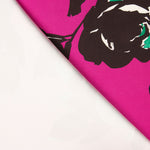 Mikado Poliéster Estampado Fúcsia - Ribes y Casals