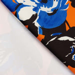 Mikado Poliéster Estampado Laranja - Ribes y Casals