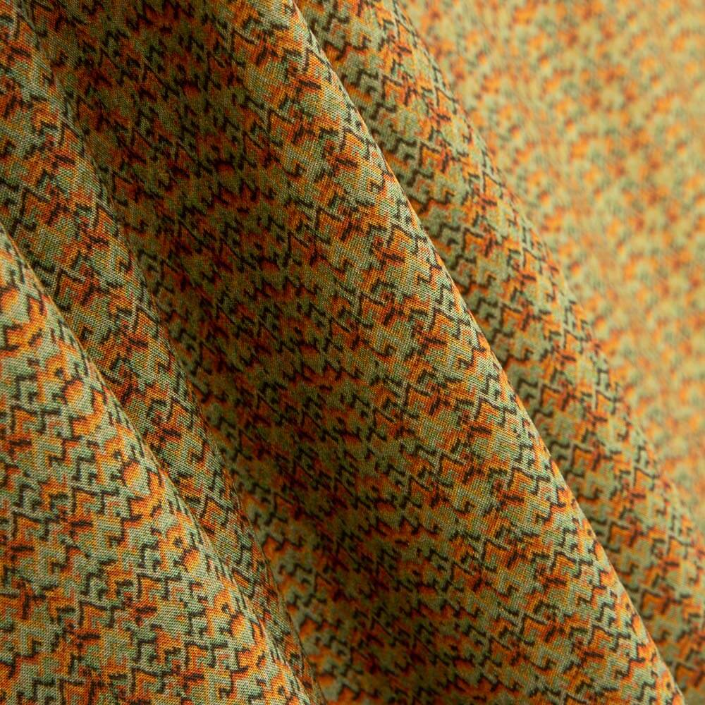 Viscosa Mini Étnico Verdoso - Ribes y Casals