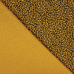 Malha de Algodão Lycra Leopardo de Cúrcuma - Ribes y Casals