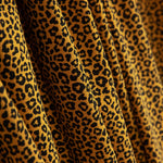 Malha de Algodão Lycra Leopardo de Cúrcuma - Ribes y Casals