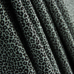 Malha de Algodão Lycra Leopardo Verde Sálvia - Ribes y Casals