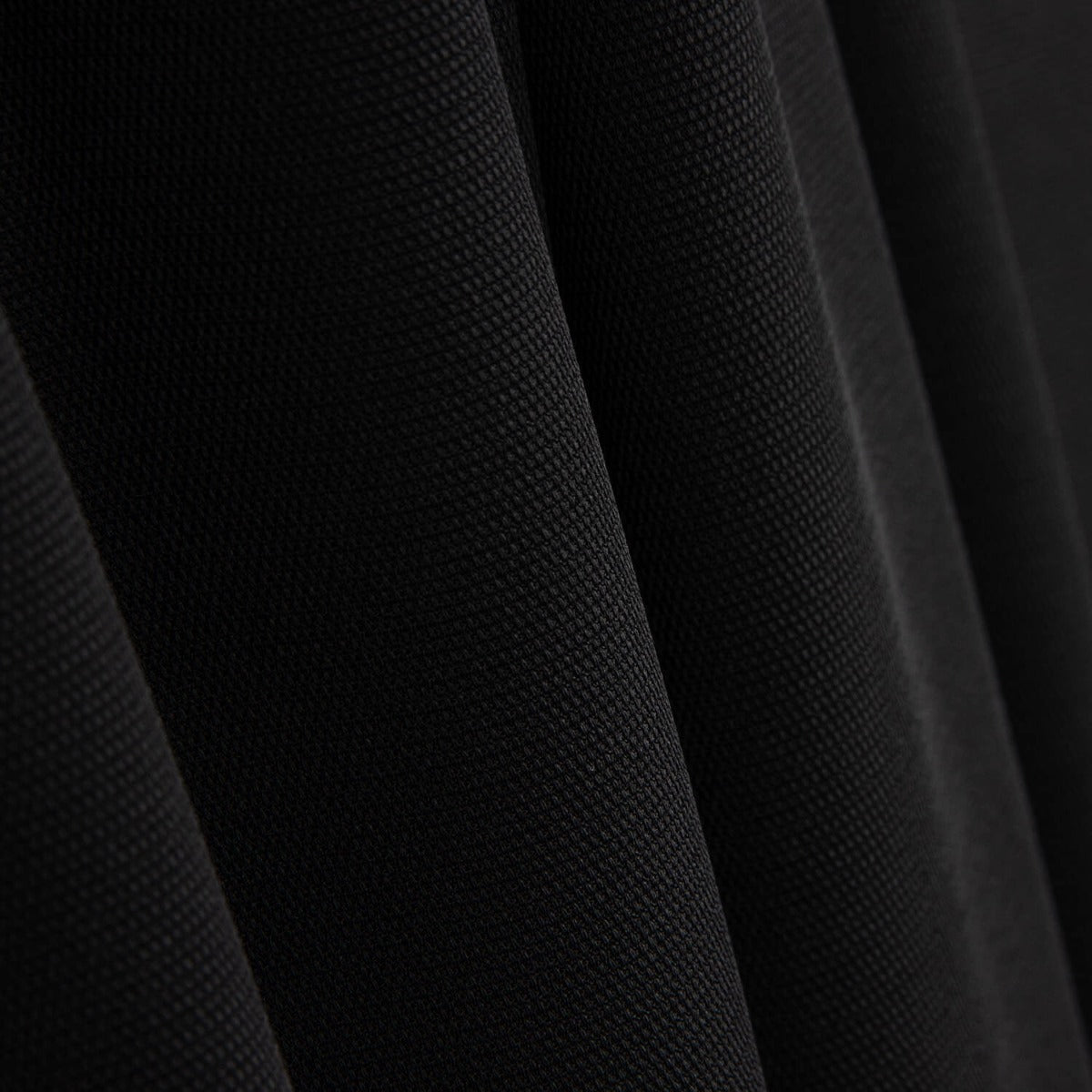 Piqué Poliéster Fino Preto - Ribes y Casals