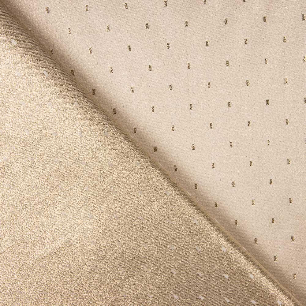 Brocado Plumeti Ouro Branco - Ribes y Casals