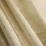 Brocado Plumeti Ouro Branco - Ribes y Casals