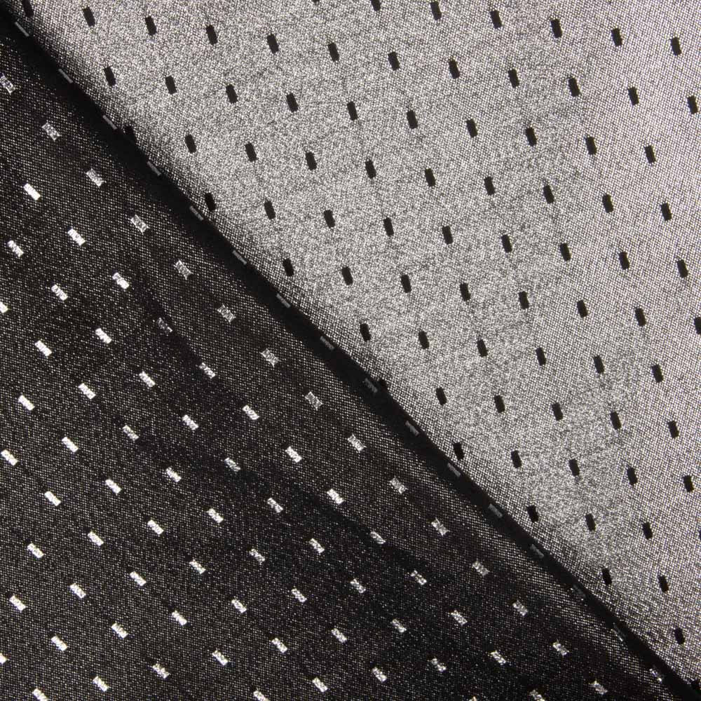 Brocado Plumeti Prata Escuro - Ribes y Casals