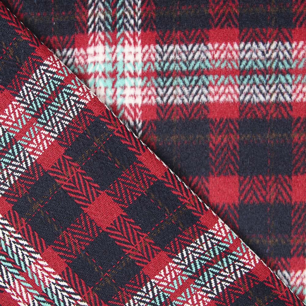 Mouflon Xadrez Encarnado e Dourado - Ribes y Casals