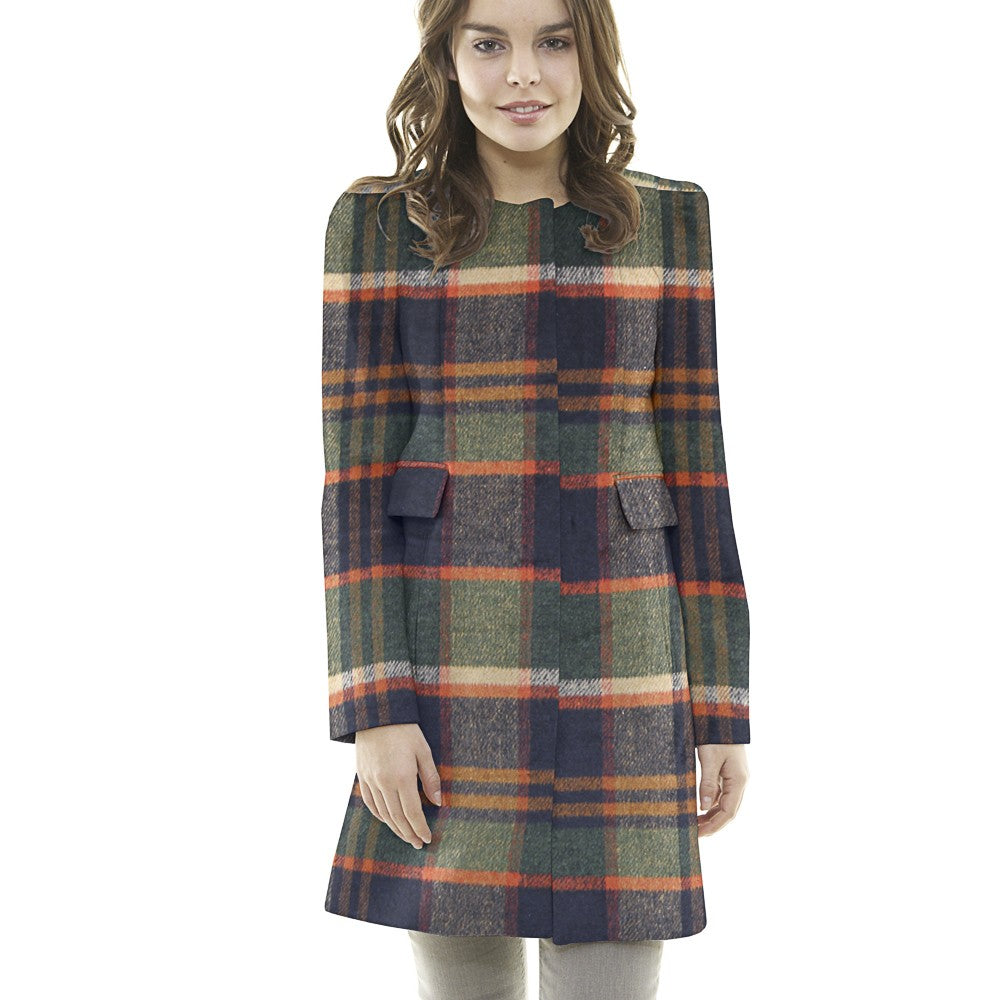 Mouflon Xadrez Coral e Verde - Ribes y Casals