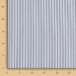 Popeline Algodão Listrado Marinho - Ribes y Casals