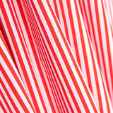 Popeline Algodão Listrado Vermelho - Ribes y Casals