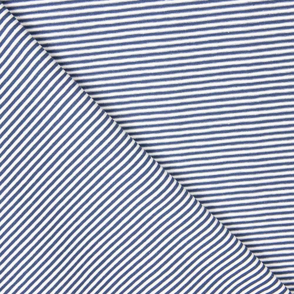 Malha Viscose Mini Listra Marinho - Ribes y Casals