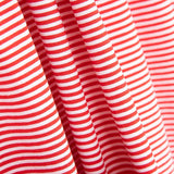 Malha Viscose Mini Listra Vermelha - Ribes y Casals