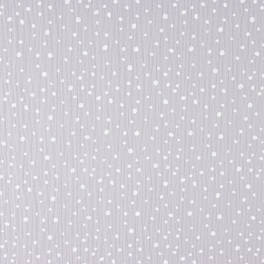 Muselina Algodón Infantil Moteado Gris - Ribes y Casals