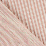 Musselina dupla face listrada rosa-natural - Ribes y Casals
