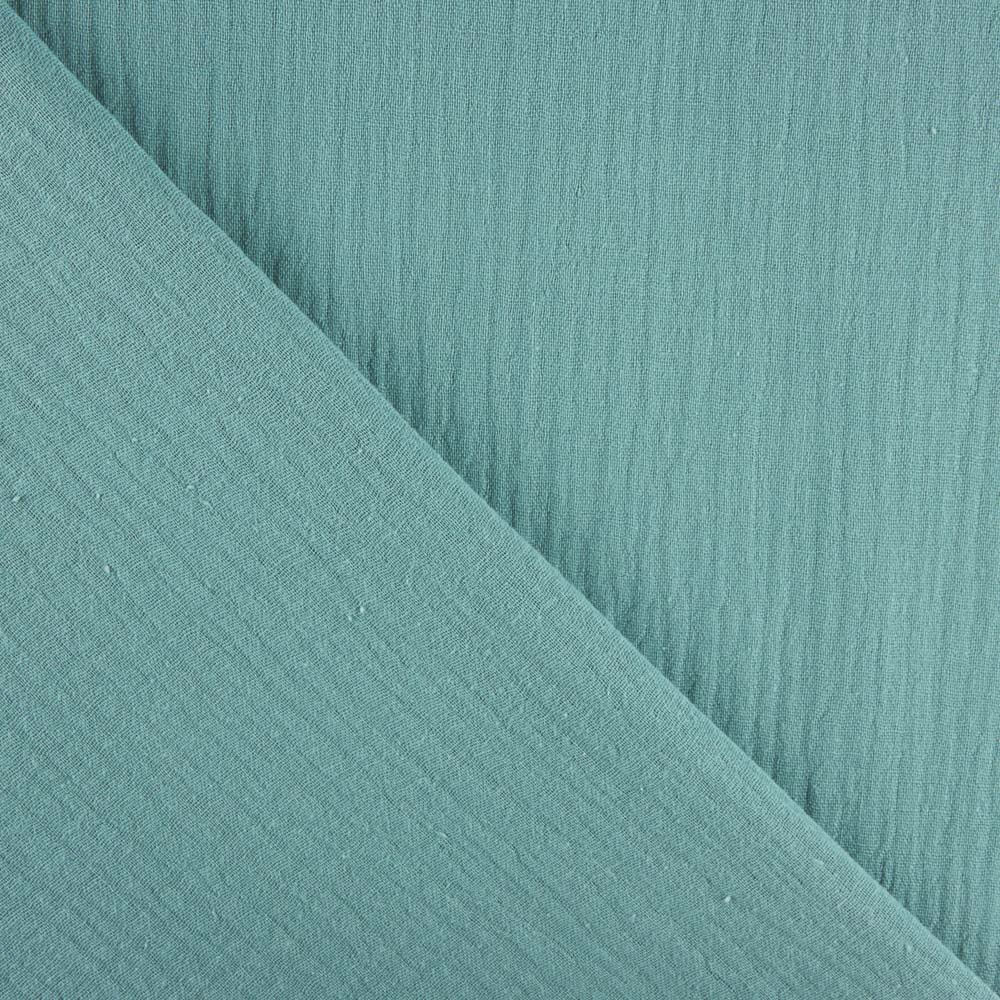 Musselina Dupla Gaze Azul Denim - Ribes y Casals