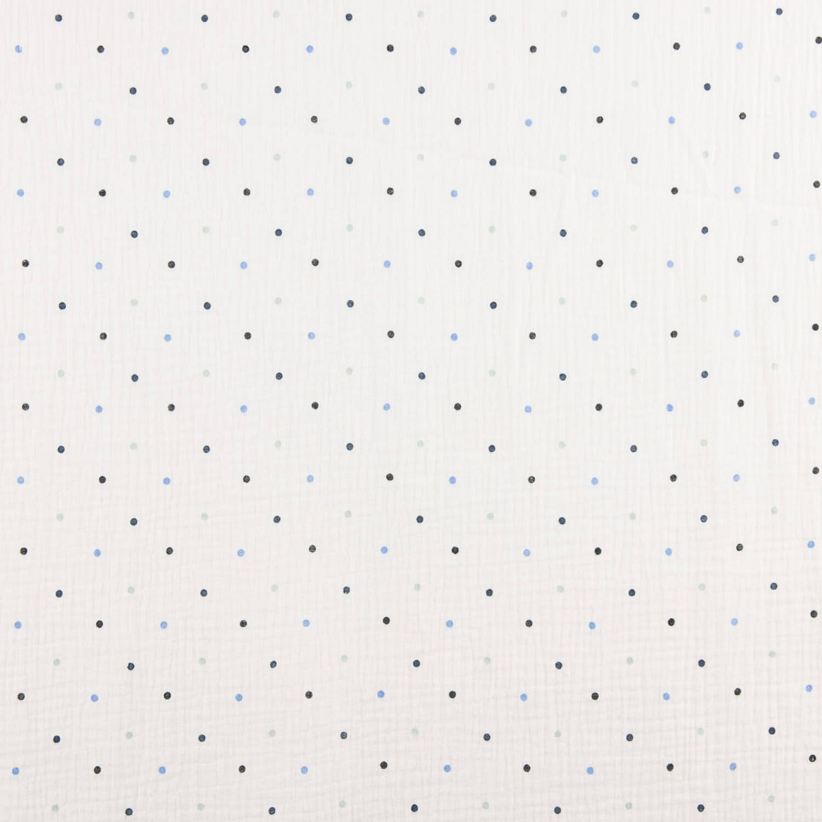 Musselina Estampada Soft Dots Azul - Ribes y Casals