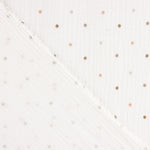 Musselina Estampada Soft Dots Bege - Ribes y Casals