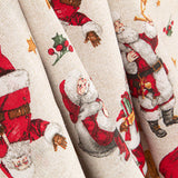 Loneta estampada com motivos natalícios: Pai Natal tradicional - Ribes y Casals