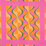 Crepe Viscosa Geo Naranja - Ribes y Casals