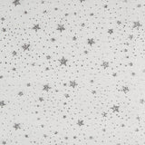 Organza Estrelas Prateadas Branca - Ribes y Casals