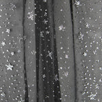 Organza Estrela Preta Prata - Ribes y Casals