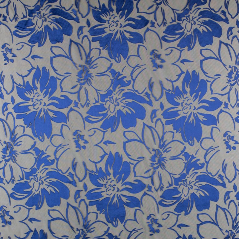 Organza Fantasía Floral Azul - Ribes y Casals