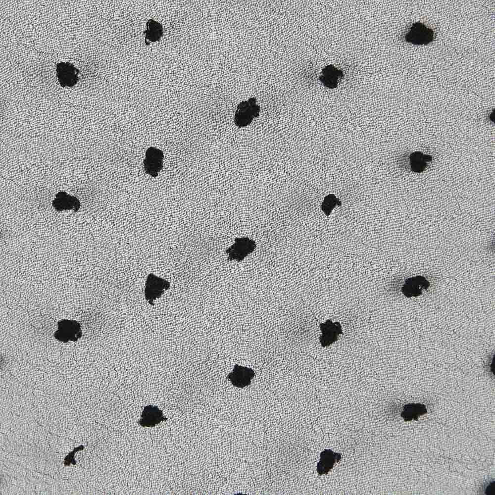 Tecido de Organza Plumeti Preto - Ribes y Casals