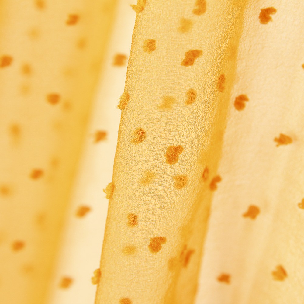 Organza Poliéster Plumeti Ocre - Ribes y Casals