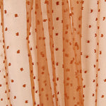 Retal Organza Poliéster Plumeti Teja 90x160 cm - Ribes y Casals