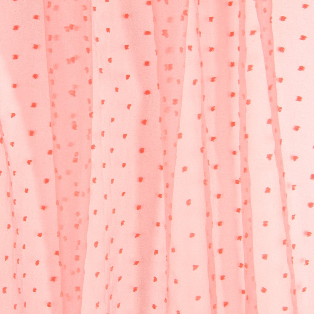 Organza Plumeti Coral - Ribes y Casals