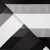 Organza Listras Branco Preto - Ribes y Casals