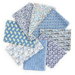 Pack Patchwork Algodão Liberty Azul - Ribes y Casals