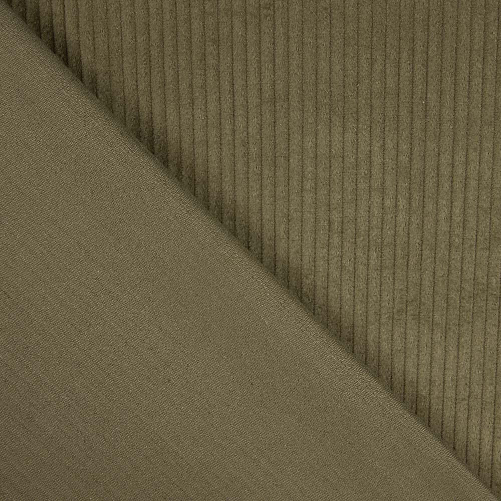 Veludo Cotelê Elástico Verde Militar - Ribes y Casals