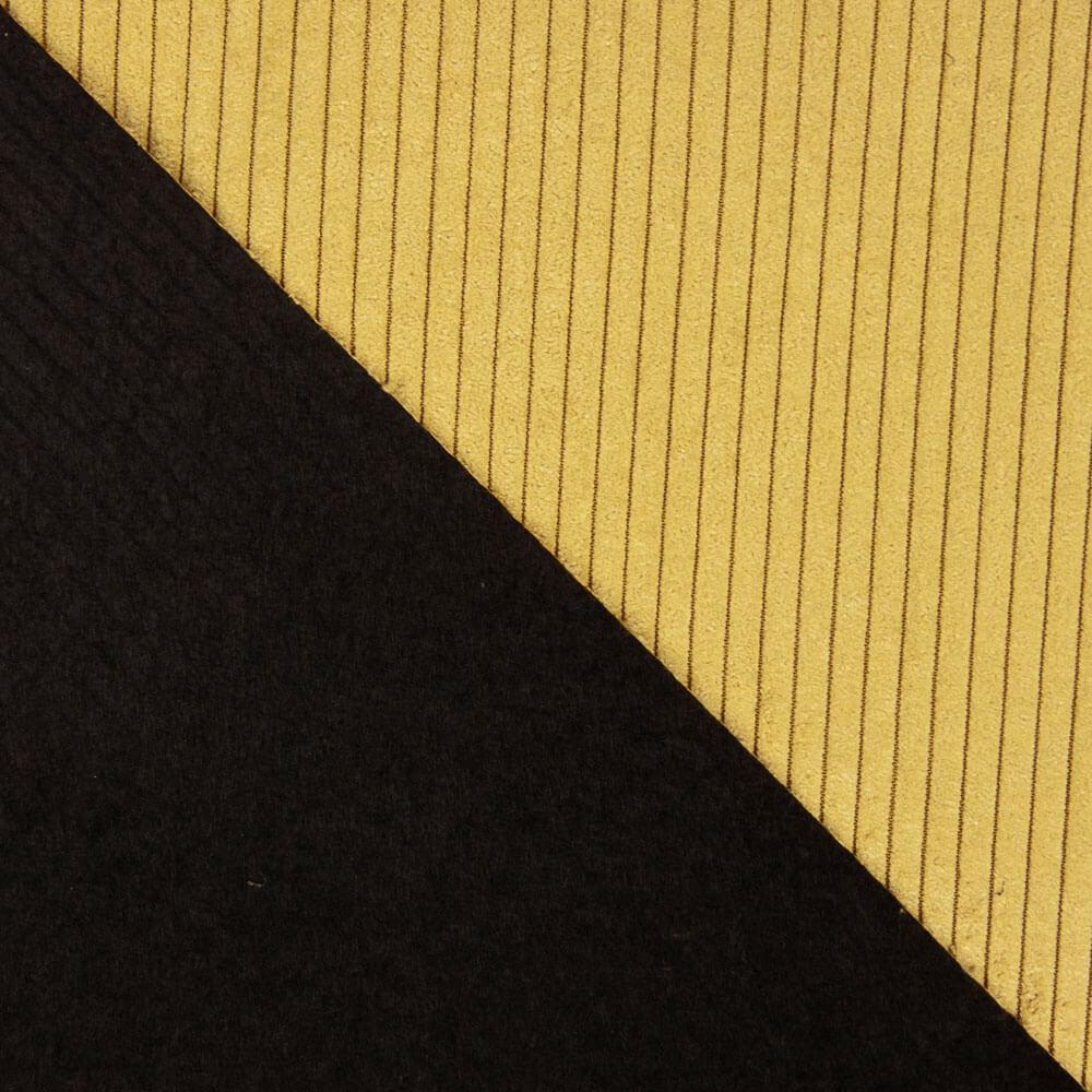 Estofos em veludo de bombazina Mostarda - Ribes y Casals